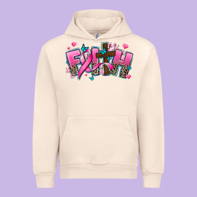 Cancer Faith Cross Urban Hoodie Designed By Adodesignshop