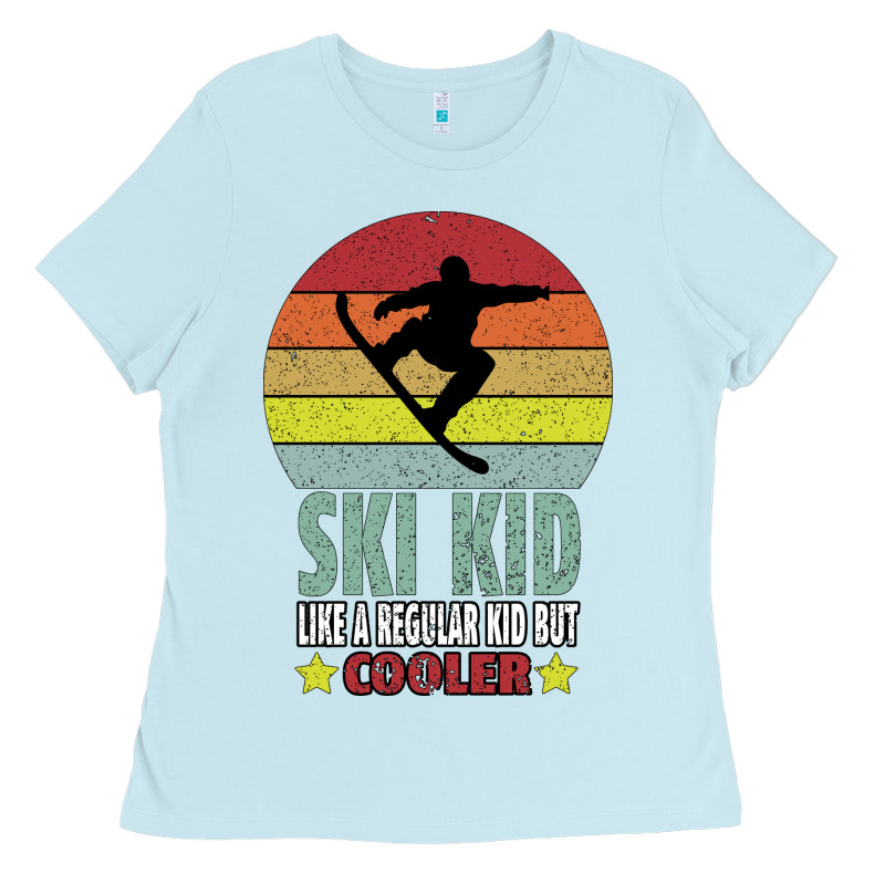 Ski Kid Like A Regular Kid But Coolers Ladies Tee by Bettercallsaul | Teevron