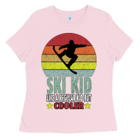 Bubblegum Pink ski kid like a regular kid but coolers Ladies Tee - Bettercallsaul