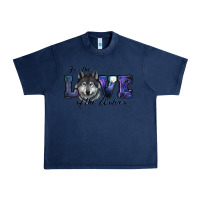 Navy For The Love Of The Wolves Urban Heavy Tee - RanaPortraitStore