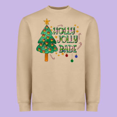 Jolly Jolly Babe Heavyweight Sweatshirt Designed By Cowhidedigitalart