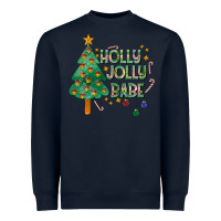 Navy Jolly Jolly Babe Heavyweight Sweatshirt - CowhideDigitalArt