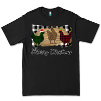 Black Merry Christmas Chickens Premium Tee - Bettercallsaul