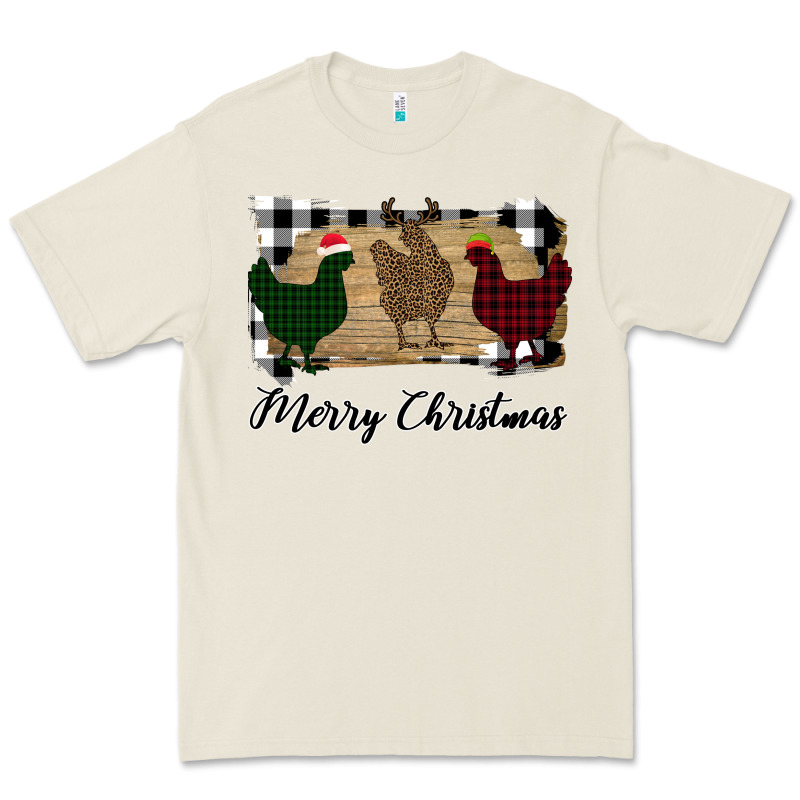Merry Christmas Chickens Premium Tee by Bettercallsaul | Teevron
