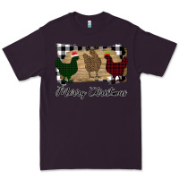Plum Merry Christmas Chickens Premium Tee - Bettercallsaul