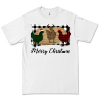 White Merry Christmas Chickens Premium Tee - Bettercallsaul