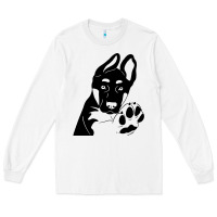 White German Shepherd German Shepherd Puppy Long Sleeve Tee - trangStudio