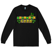Black St. Patrick's Shamrock farm Long Sleeve Tee - CowGirlArtShop