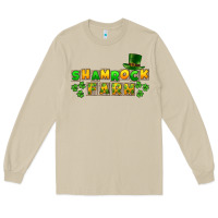 Mushroom St. Patrick's Shamrock farm Long Sleeve Tee - CowGirlArtShop