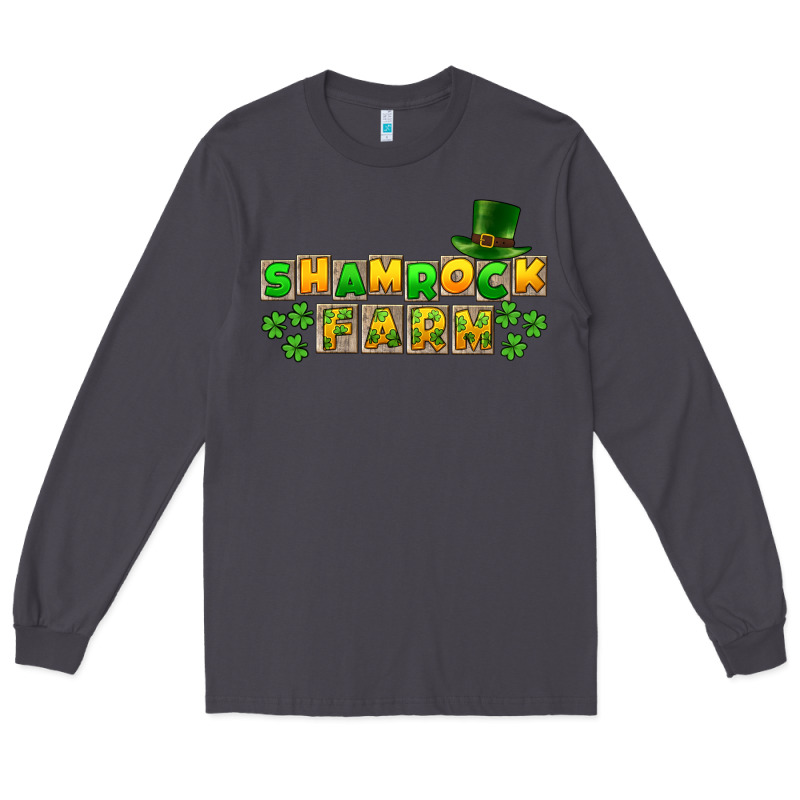 St. Patrick's Shamrock Farm Long Sleeve Tee by CowGirlArtShop | Teevron