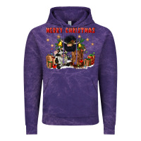 Cloud Purple merry christmas Vintage Hoodie - CowGirlArtShop