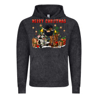 Vintage Black merry christmas Vintage Hoodie - CowGirlArtShop