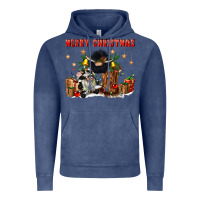 Vintage Denim merry christmas Vintage Hoodie - CowGirlArtShop