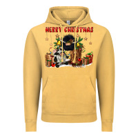 Vintage Mustard merry christmas Vintage Hoodie - CowGirlArtShop