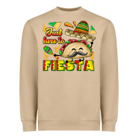 Mushroom Just Here To Fiesta Heavyweight Sweatshirt - CowhideDigitalArt