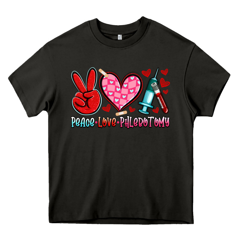 Peace Love Phlebotomy Heavy Core Tee by Artiststas | Teevron