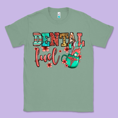 Dental Fuel Coffee Cup Classic Tee Designed By Jasminsmagicworld