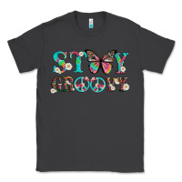 Smoke stay groovy with butterfly peace sign and flowers Classic Tee - Artiststas