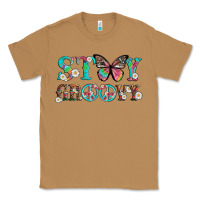 Toasted Coconut stay groovy with butterfly peace sign and flowers Classic Tee - Artiststas