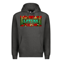 Charcoal Heather latina license plate Premium Hoodie - BundleAndBundleShop
