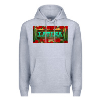 Heather Grey latina license plate Premium Hoodie - BundleAndBundleShop
