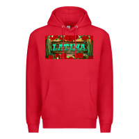Red latina license plate Premium Hoodie - BundleAndBundleShop