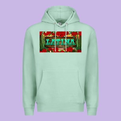 Latina License Plate Premium Hoodie Designed By Bundleandbundleshop