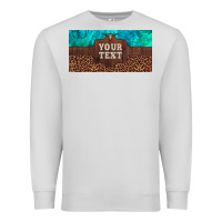 Dove Grey preview custom name turquoise stone leopard bull skull license plate Premium Sweatshirt - Artiststas
