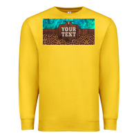 Lemon preview custom name turquoise stone leopard bull skull license plate Premium Sweatshirt - Artiststas