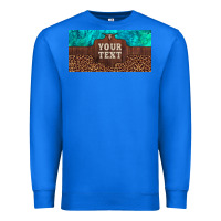 True Royal preview custom name turquoise stone leopard bull skull license plate Premium Sweatshirt - Artiststas