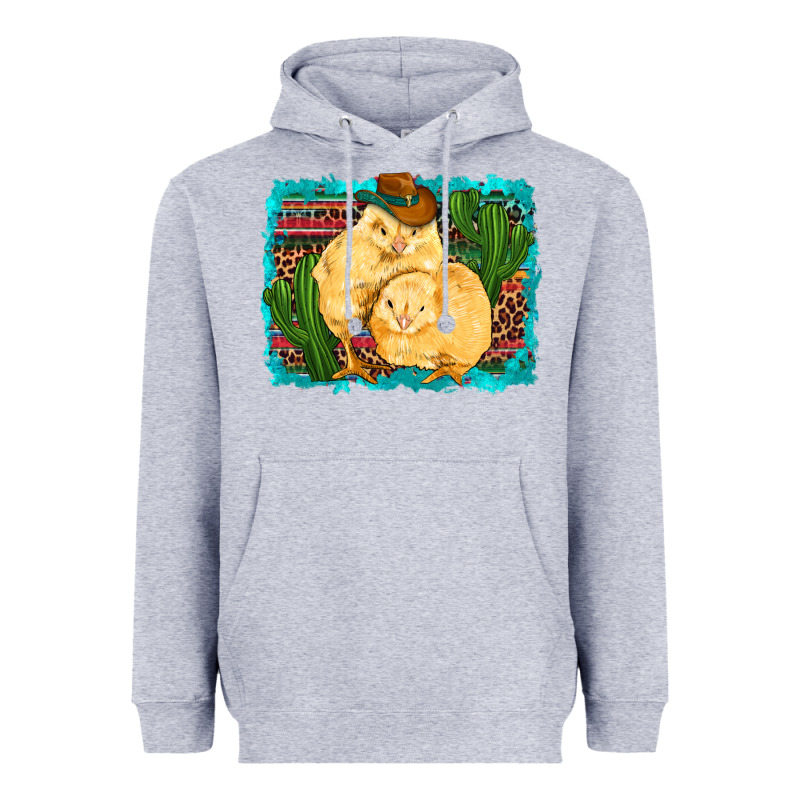 Western Cowboy Chicks Cactus Coop Animals  Leopard Serape Turquoise Heavyweight Hoodie by Artiststas | Teevron