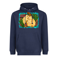 Navy western cowboy chicks cactus coop animals  leopard serape turquoise Heavyweight Hoodie - Artiststas