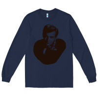Navy Bobby Darin Long Sleeve Tee - trangStudio