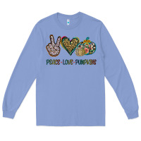 Colony Blue Peace Love Pumkins Long Sleeve Tee - Jasminsmagicworld