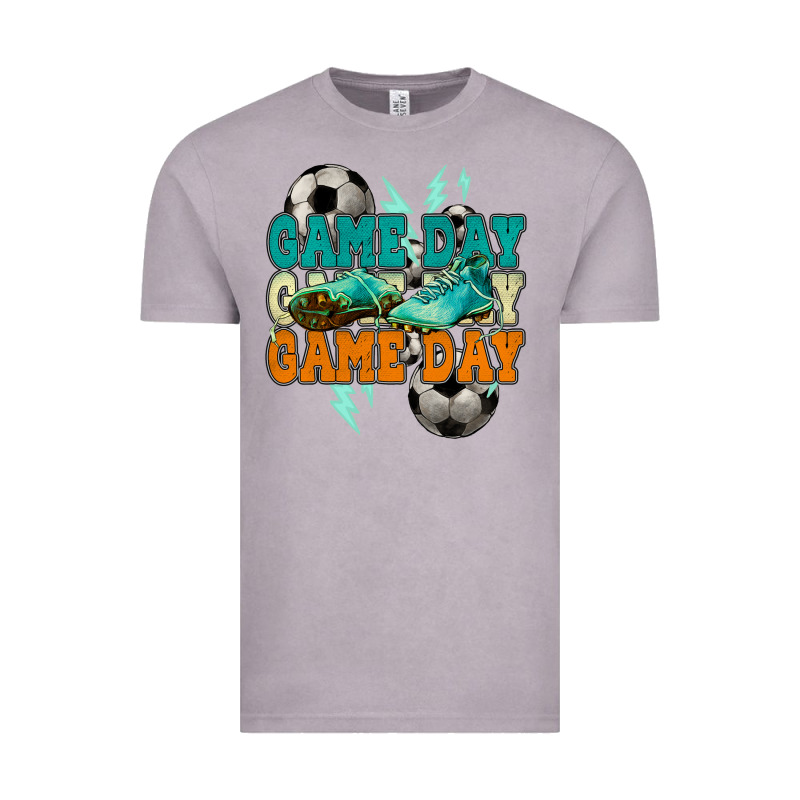 Game Day Lightning Bolt Soccer Vintage Tee by HowdyJamesFarm | Teevron