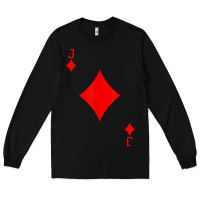 Black jack of diamond deck of cards halloween costume t shirt Long Sleeve Tee - trangStudio