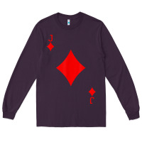 Plum jack of diamond deck of cards halloween costume t shirt Long Sleeve Tee - trangStudio