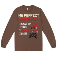 Chestnut 14 Year Old Gamer Gift Boy Teen 14th Perfect Birthday Gaming Long Sleeve Tee - trangStudio