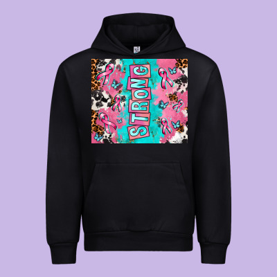 Breast Cancer Awareness Strong Urban Hoodie Designed By Adodesignshop