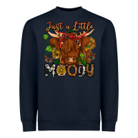 Navy Just a Little Moody Heavyweight Sweatshirt - CowhideDigitalArt