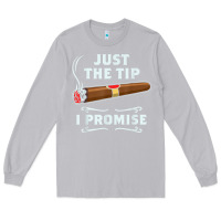 Moon Dust Just The Tip Cigar Smoker Gift Funny Cigar Smoking Long Sleeve Tee - trangStudio