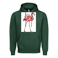 Pink Flamingo Zipper Hoodie | Teevron