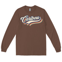 Chestnut I Love Caribou City Usa Retro Vintage Long Sleeve Tee - trangStudio