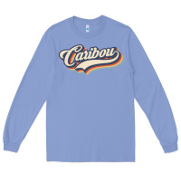 Colony Blue I Love Caribou City Usa Retro Vintage Long Sleeve Tee - trangStudio