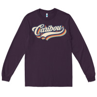 Plum I Love Caribou City Usa Retro Vintage Long Sleeve Tee - trangStudio