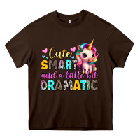 Chocolate Brown cute smart and a little bit dramatic Heavy Core Tee - Artiststas
