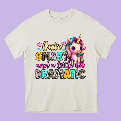 Cute Smart And A Little Bit Dramatic Heavy Core Tee Designed By Artiststas