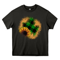 Asphalt sunflower christmas patch Heavy Core Tee - JahusDesignShop