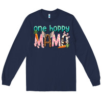 Navy One hoppy mama mother's day Long Sleeve Tee - HowdyJamesFarm