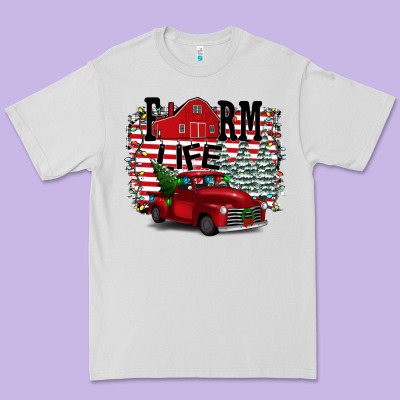 Farm Life Christmas Premium Tee Designed By Bettercallsaul